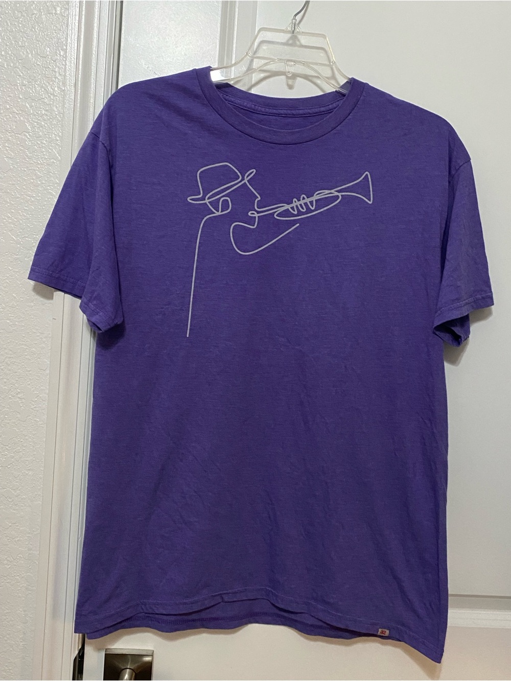 32 Bar Blues Purple Graphic Jazz Trumpet T‑Shirt